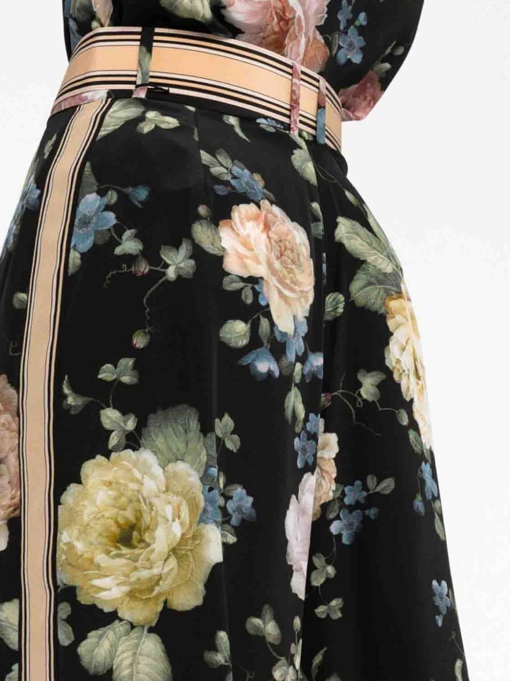 Zimmerman Floral Wide-Leg Pants in Black - Picture 6 of 7